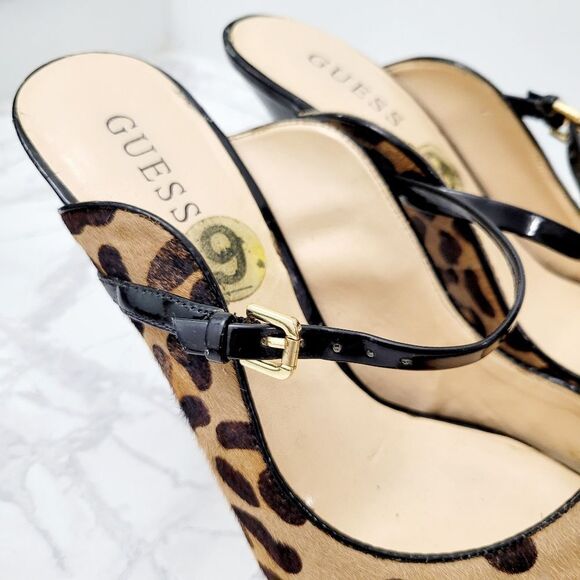 Guess Leopard Pattern High Heels Shoes Size: 9M - Picture 4 of 10
